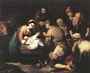 MURILLO, Bartolome Esteban Adoration of the Shepherds zg oil painting artist